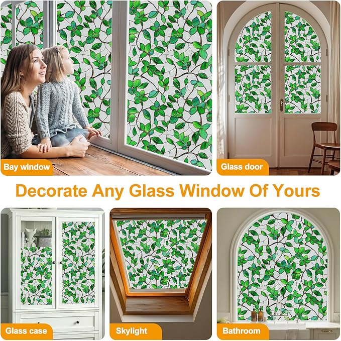 Window Privacy Film Stain Glass Window Film Rainbow Window Film Window clings - Image 6