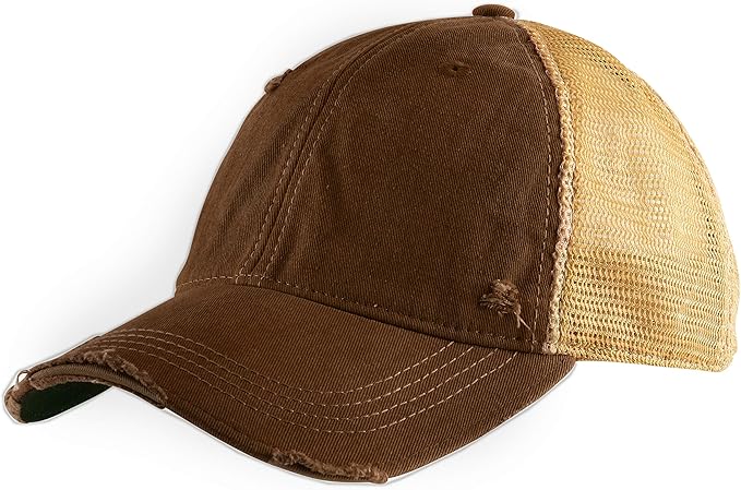 Vintage Distressed Baseball Cap – Unstructured Fit Adjustable Snapback Hat for Men & Women