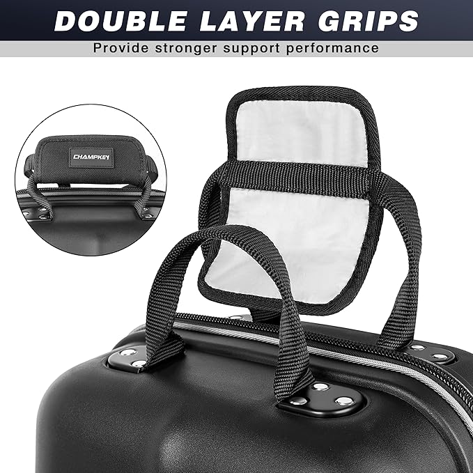 CHAMPKEY Premium Soft-Padded Golf Travel Bags for Airlines - Travel Golf Gags for Airlines with Premium Oxford Fabric and Oversized Wheels