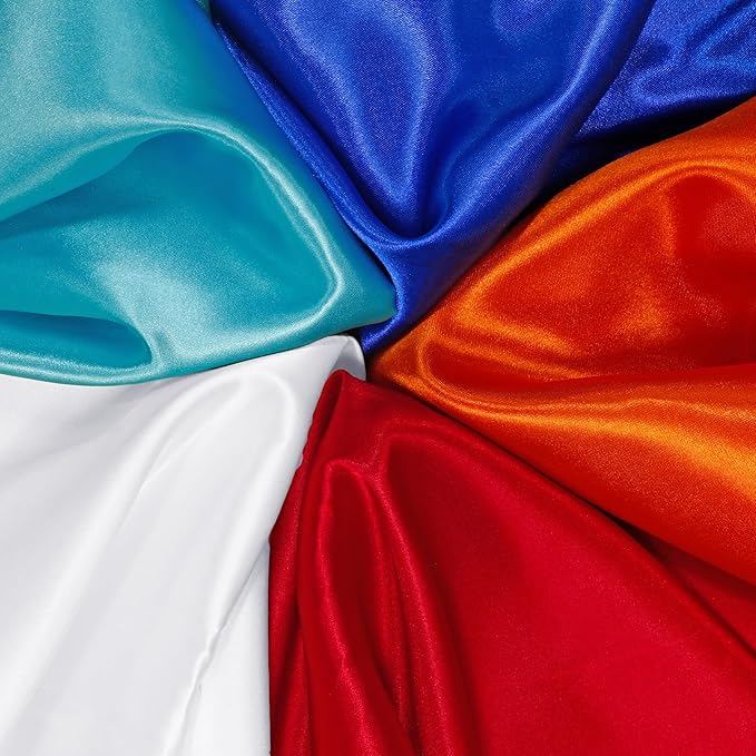 RUDONG M White Satin Fabric by The Yard, 3 Yard x 60 Inch Wide Silky Charmeuse - Image 6