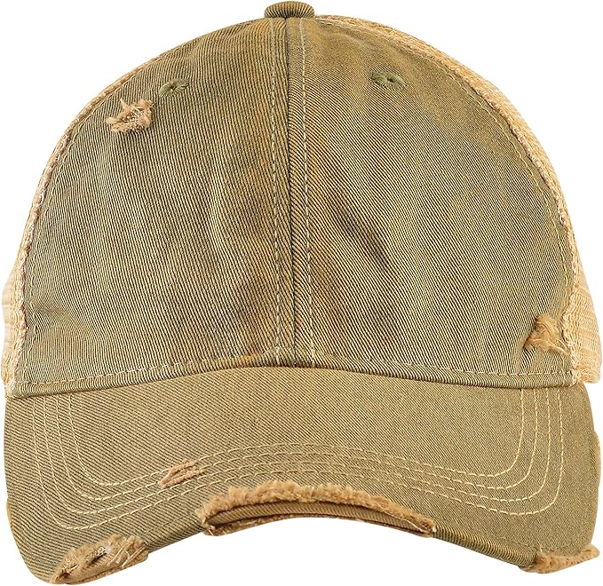 Vintage Distressed Baseball Cap – Unstructured Fit Adjustable Snapback Hat for Men & Women