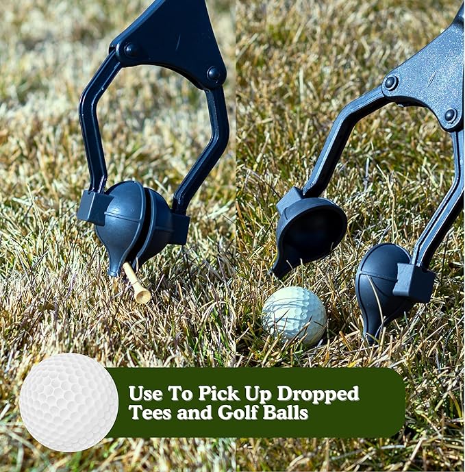 Golf Ball Teeing Aid Device For Seniors | Golf Ball Dispenser Eliminates Bending | Motorless Golfing Dispenser Tees Up Your Golfing | Adaptive Gifts For Seniors | Foldable Tee Assistant