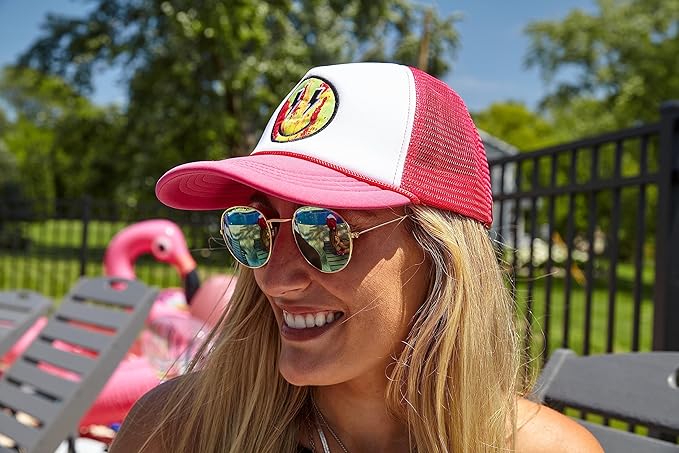 Funky Junque Premium Mesh Snapback Trucker Hat - Stylish Comfort for All - Patriotic, Humor & More