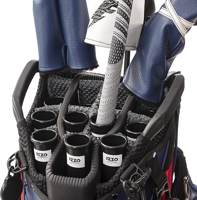 Izzo Golf Black Plastic Golf Club Tube