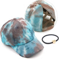C.C Ponycap Messy High Bun Ponytail Adjustable Glitter Mesh Trucker Baseball Cap