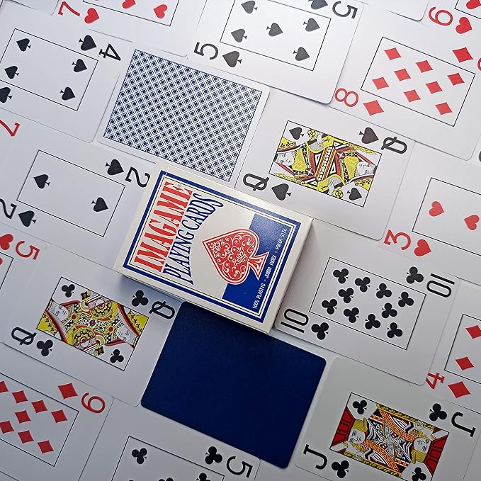 Plastic Playing Cards, Poker Size, Casino Quality, Jumbo Index, Waterproof & - Image 4