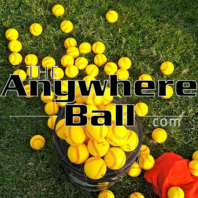 The Anywhere Ball Baseball & Softball Foam Training Ball (6 Pack Bundle)