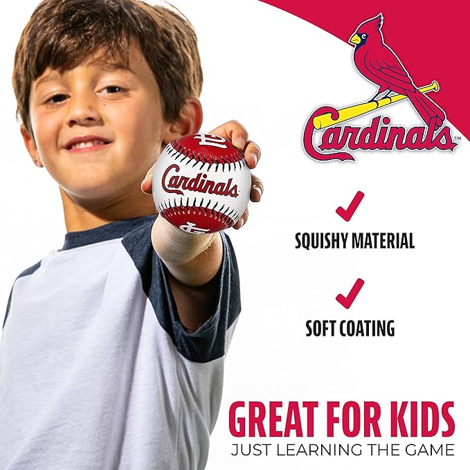 Franklin Sports MLB Team Soft Baseballs - Team Logo - Fan Shop Toy Baseball for Kids - Decoration for Desks and Office