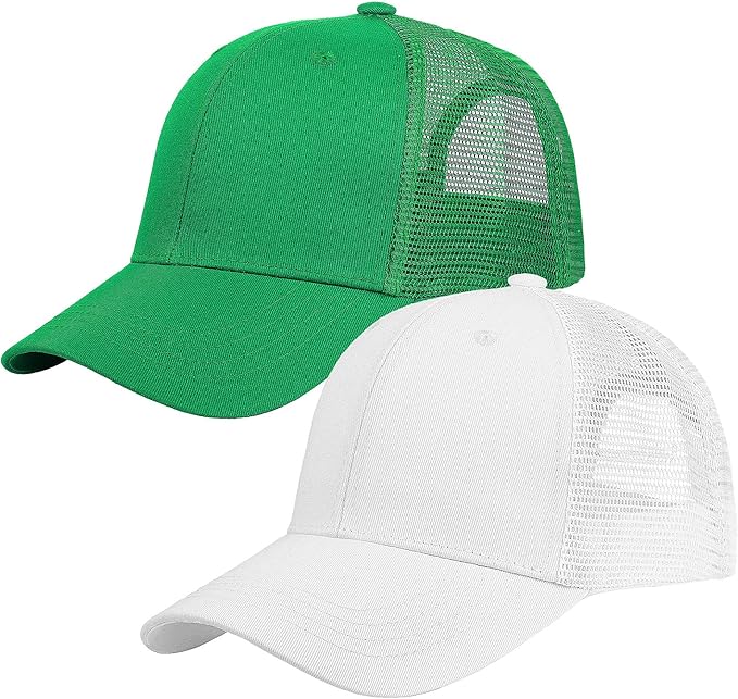 Falari Trucker Hat Baseball Cap Structured Plain Design 6 Panel, Adjustable Size