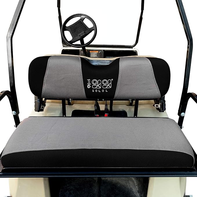10L0L Universal Golf Cart Rear Seat Cover Dress UP Older Golf Cart Durable Breathable Material Fit Like a Glove for Yamaha EZGO and Club Car, Easy to Install