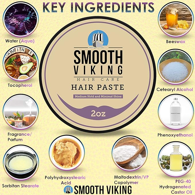 Smooth Viking Hair Paste for Men - Image 2