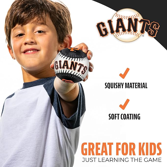 Franklin Sports MLB Team Soft Baseballs - Team Logo - Fan Shop Toy Baseball for Kids - Decoration for Desks and Office