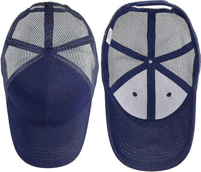 Falari Trucker Hat Baseball Cap Structured Plain Design 6 Panel, Adjustable Size
