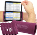 Sports Unlimited Youth Triple Wrist Coach, Football Wristbands for Plays, Baseball Wristbands, QB Arm Bands