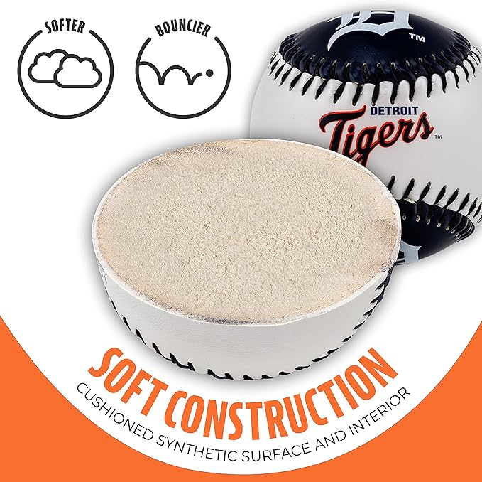 Franklin Sports MLB Team Soft Baseballs - Team Logo - Fan Shop Toy Baseball for Kids - Decoration for Desks and Office