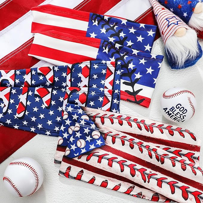 Suncalla Teenager Baseball Headband Elastic Polyester Sweatband Multi Color for Basketball Football Golf Headscarf Baseball Stuff Women Men Accessory Team Gift