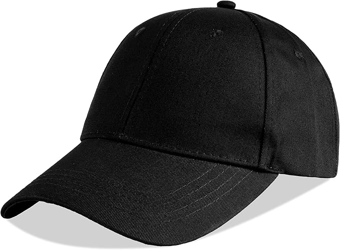 LANGZHEN Unisex Baseball Cap 100% Cotton Fits Men Women Washed Denim Adjustable Dad Hat