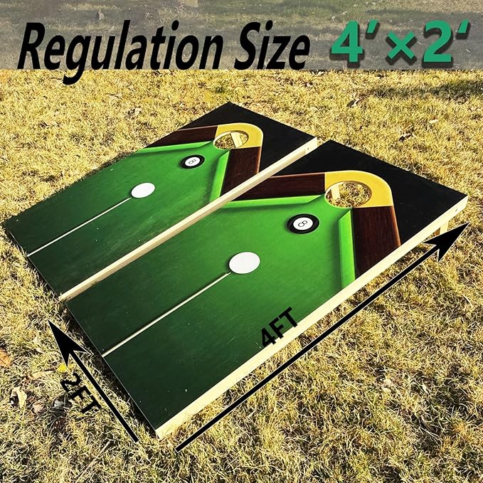 4×2FT Cornhole Board Set, Wooden Corn Hole Games - Image 2