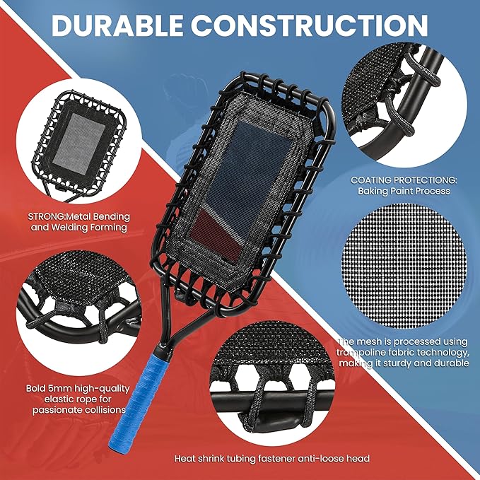 Baseball Racket for Fly Balls: Fungo Racket Baseball/Baseball Racket for Coaches and Parents to Help Players Practice Hitting Grounders and Pop Flies (New)