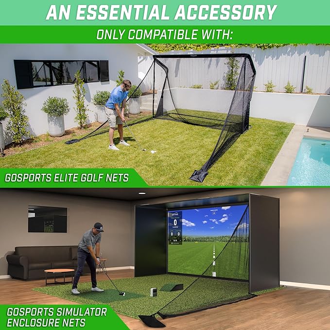 GoSports Elite Shank Net Golf Accessory - Compatible with GoSports Elite Golf and Simulator Enclosure Nets