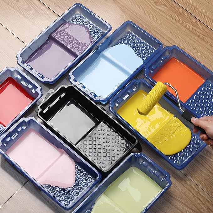 Bates- 4 Inch Paint Tray Set, 1x 4 Inch Paint Roller Tray, 20x Disposable - Image 8