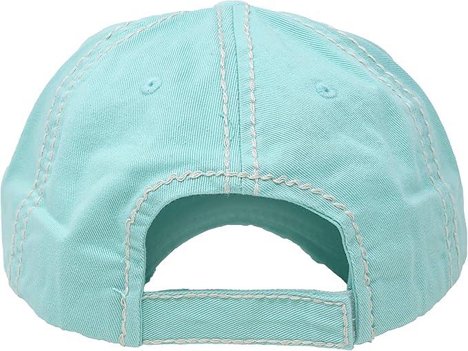 Funky Junque Distressed Vintage Baseball Cap - Embroidered Patch Women's Hat - Holiday, Lifestyle & Patriotic Designs