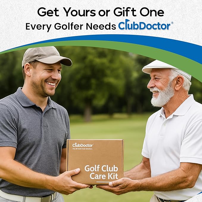 Club Doctor Golf Club Care Kit – Clean, Polish, and Restore Irons, Drivers, Putters – Scratch, Scuff, Rust Remover – Complete Golf Club Maintenance Kit with Grip Cleaner, Club Cleaner, and Polish