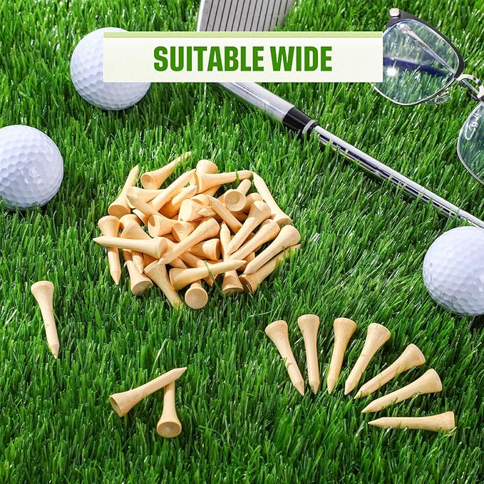 Mudder 600 Pack Golf Tees Bulk Wooden Golf Tees Multicolor Wood for Men Balls Accessories
