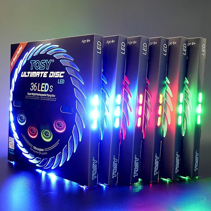 6 of TOSY Flying Disc 36 LEDs, Extremely Bright, Smart Modes, Auto Light Up by TOSY