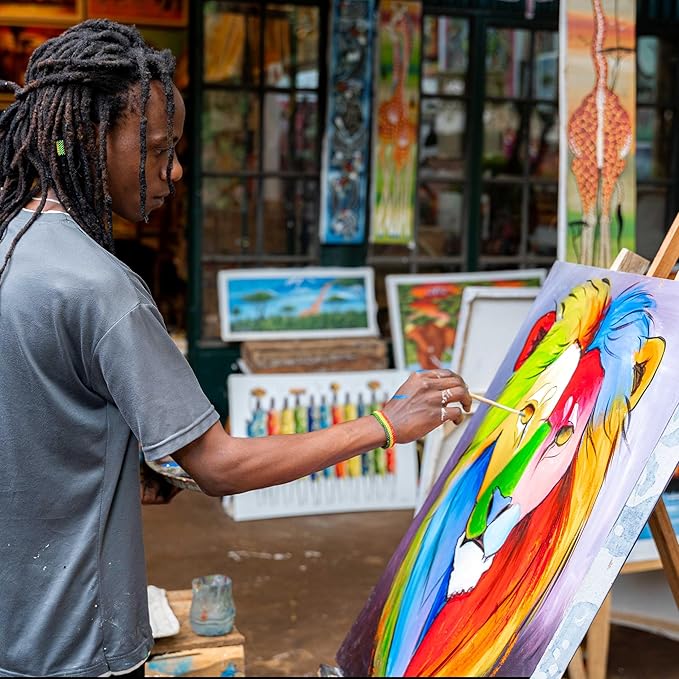 U.S. Art Supply Large Stretched Canvas - Image 7