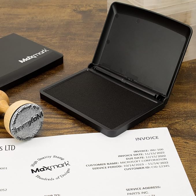 MaxMark Large Blue Stamp Pad - Image 5