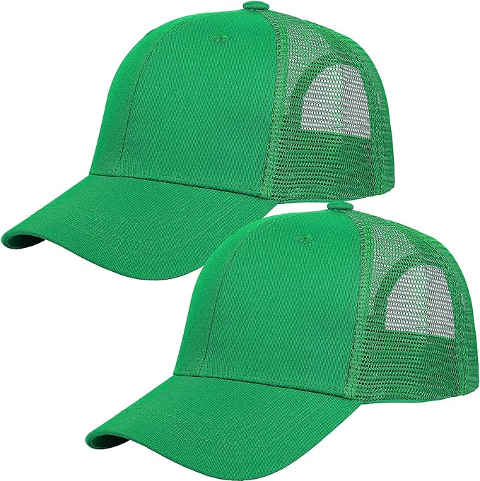 Falari Trucker Hat Baseball Cap Structured Plain Design 6 Panel, Adjustable Size