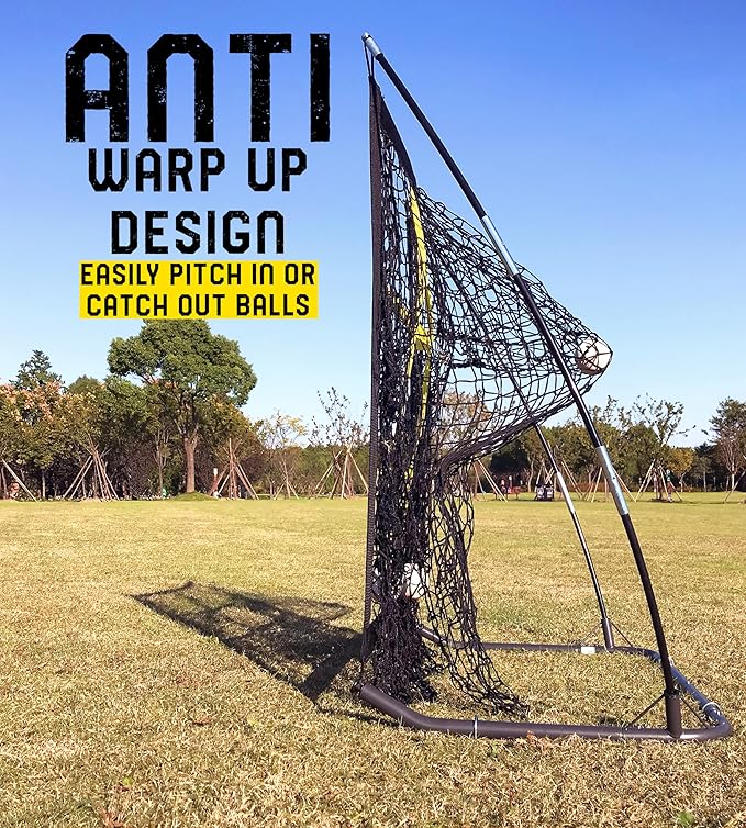 JAPER BEES Pitching Target Net Pitching Net with Strike Zone Baseball Softball Training Equipment for Youth and Adults |Portable Quick Assembly Design |Carry Bag