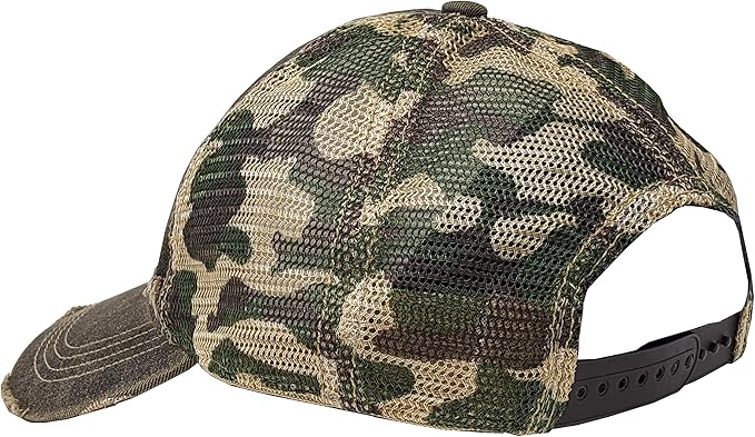 Vintage Distressed Baseball Cap – Unstructured Fit Adjustable Snapback Hat for Men & Women