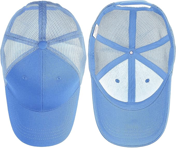 Falari Trucker Hat Baseball Cap Structured Plain Design 6 Panel, Adjustable Size