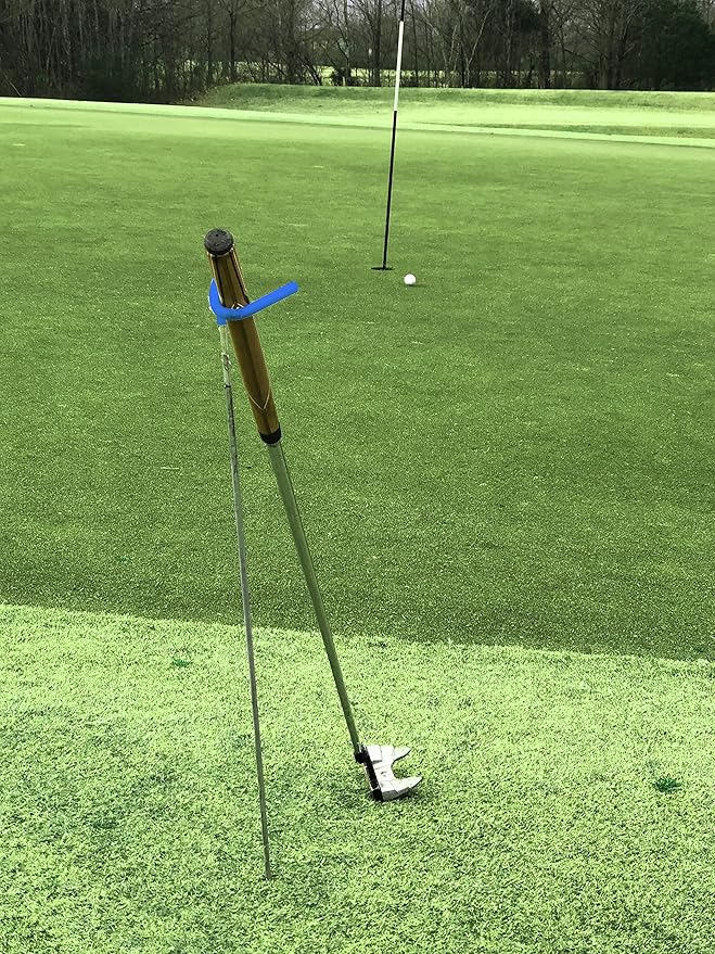 V-Shaped Golf Club Stand Keeps Your Clubs Clean, Dry & Visible, V-Stick Club Stand Made of Highly Durable Stainless Steel - Easy to Carry Golf Club Holder
