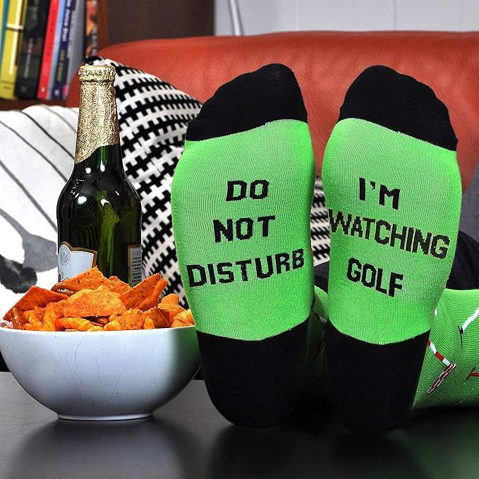 Cavertin Men's Funny Socks Hunting Fishing Football Baseball Gaming Golf Taco Pizza Bacon Christmas Gift for Men