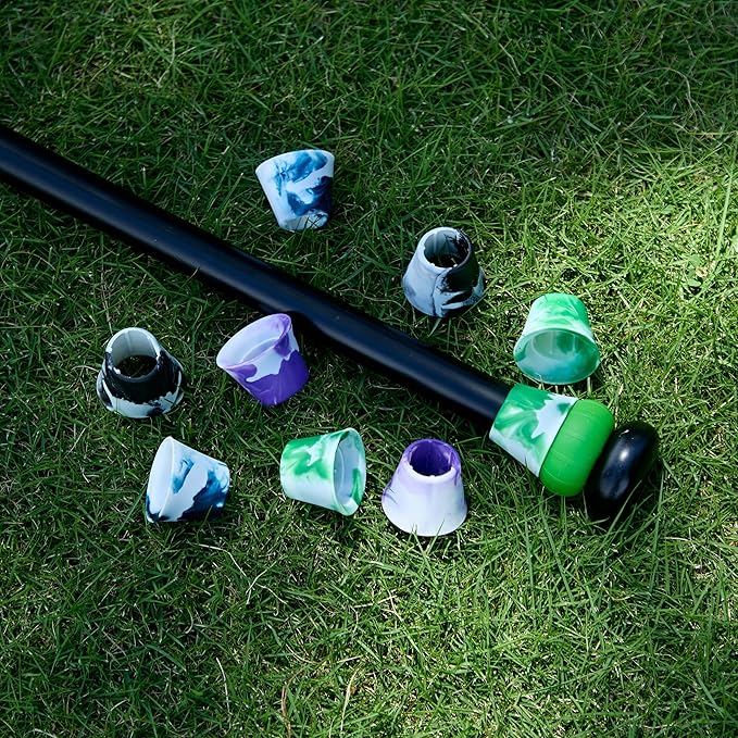 Bat Grip Choke Up Rings,Premium Choke Up Rings, Pressure Baseball Rings,Including: 8 Pack Choke up Rings, 2 Wrist Protectors