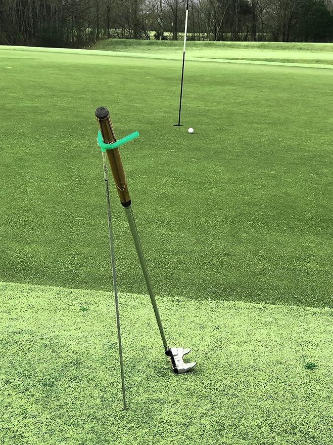 V-Shaped Golf Club Stand Keeps Your Clubs Clean, Dry & Visible, V-Stick Club Stand Made of Highly Durable Stainless Steel - Easy to Carry Golf Club Holder