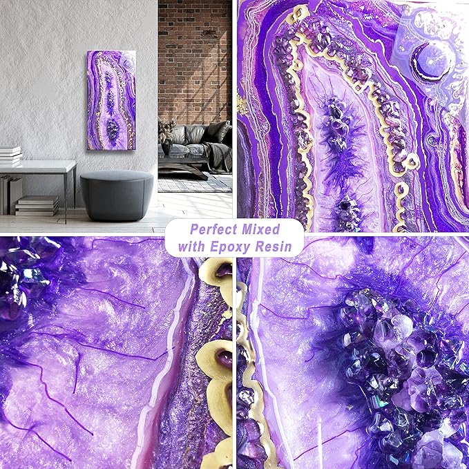 Violet Mica Powder Pigment -Cosmetic Grade Metallic Mica Powder - Image 6