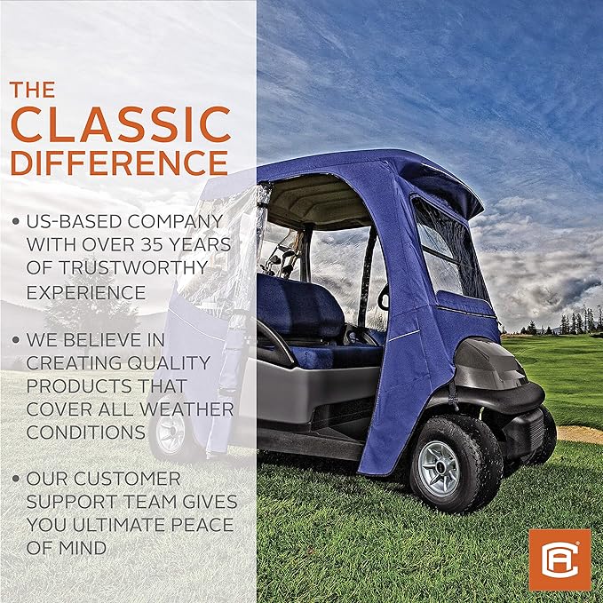 Classic Accessories Fairway Golf Cart Travel Enclosure