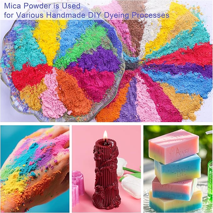 MTBJZJ Mica Powder for Resin, 15 Colors - 20g/Bottle of Epoxy Resin Color - Image 6