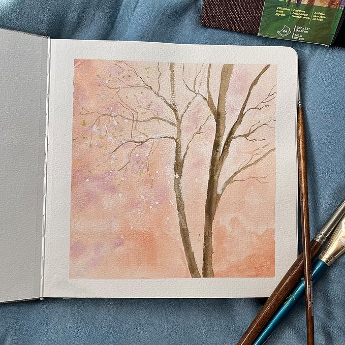 tumuarta Watercolor Journal, 140 LB, 300 GSM, Cotton Paper, Cold Press - Image 6