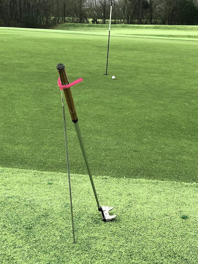 V-Shaped Golf Club Stand Keeps Your Clubs Clean, Dry & Visible, V-Stick Club Stand Made of Highly Durable Stainless Steel - Easy to Carry Golf Club Holder