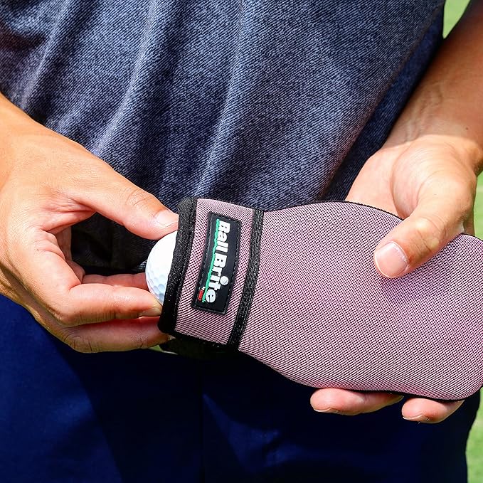 BallBrite Portable Golf Ball Cleaner — Patented Pocket Washer for the Putting Green — Moisture-Lock Technology — Machine Washable — Golf Gift for Men and Women