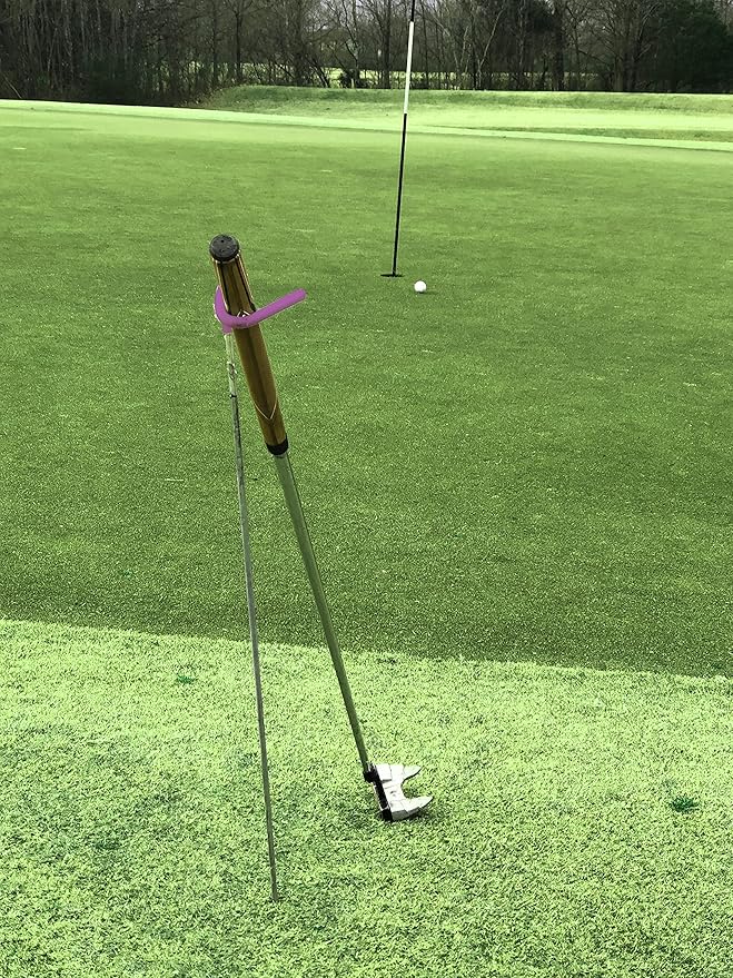 V-Shaped Golf Club Stand Keeps Your Clubs Clean, Dry & Visible, V-Stick Club Stand Made of Highly Durable Stainless Steel - Easy to Carry Golf Club Holder