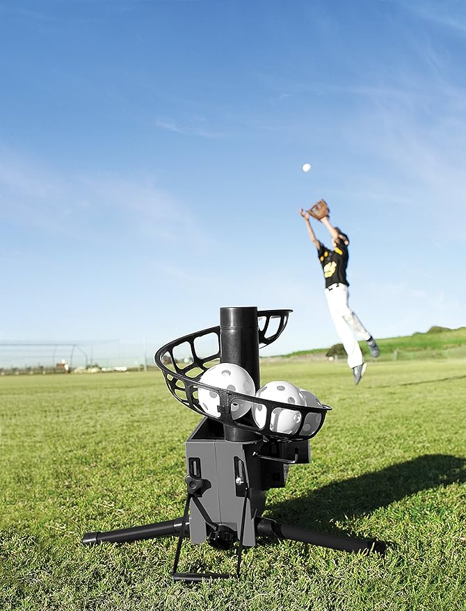 SKLZ Pitching Machine | Improve Your Swing | Ideal for Baseball & Softball Drills | Develops Hitting Power and Fielding Skills | Portable & Easy to Use
