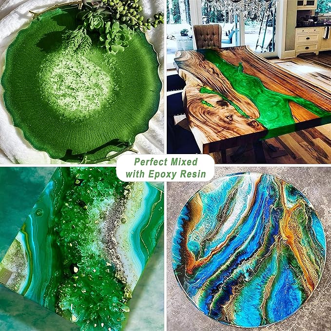 Green Mica Powder Pigment -Cosmetic Grade Metallic Mica Powder - Image 6