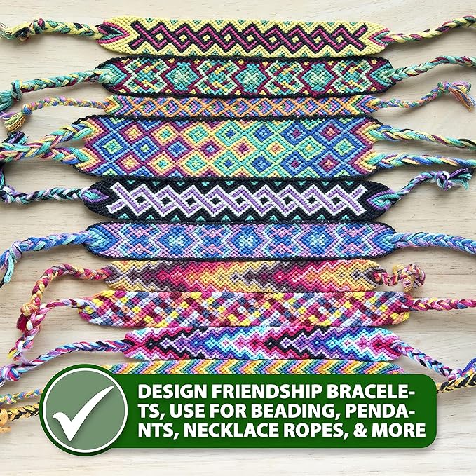 Mandala Crafts 1.5mm 109 Yards Coral Cotton Waxed Cord - Image 6