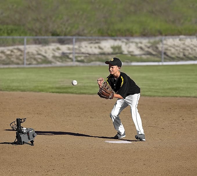 SKLZ Pitching Machine | Improve Your Swing | Ideal for Baseball & Softball Drills | Develops Hitting Power and Fielding Skills | Portable & Easy to Use